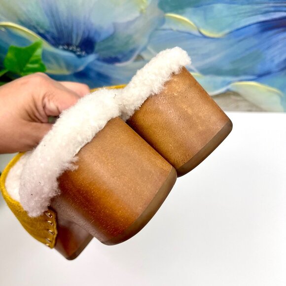 Rag & Bone Mara Clog - Shearling, Heeled Clog Size 35 / US 5.5 - Picture 11 of 13